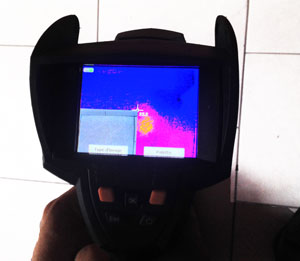 recherche de fuite sans destruction par thermographie